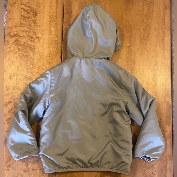 Rugged Bear fleece lined reversible red and gray windbreaker jacket coat size 6 - Picture 7 of 10